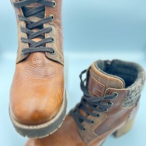Women's Brown Leather Ankle Boots